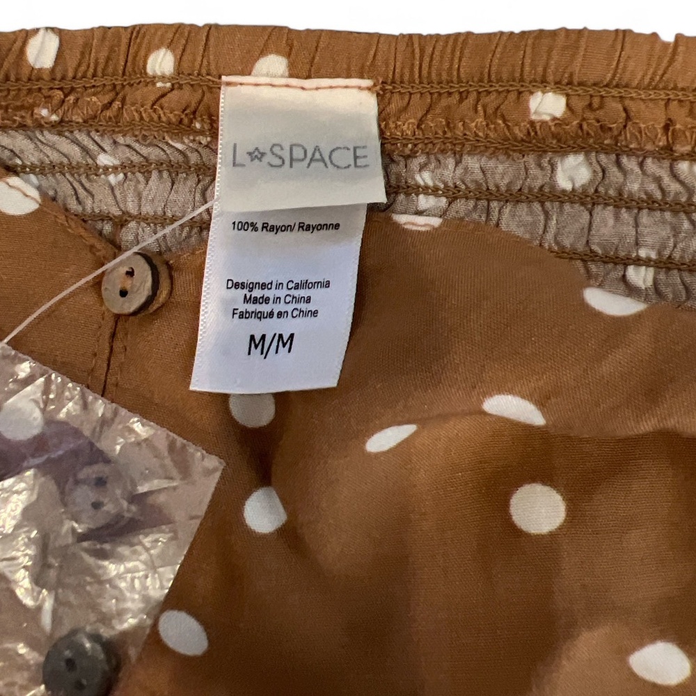 L*SPACE Lola Top in Beachcomber Dot NWT Size Medium - Picture 8 of 8